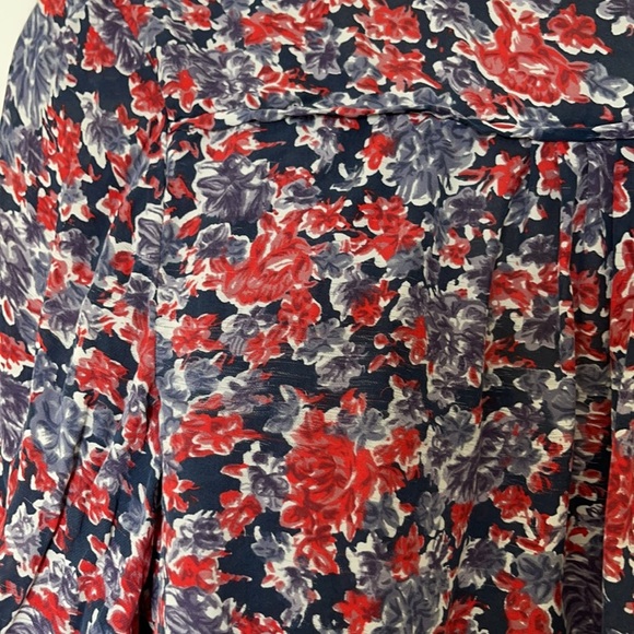 Joie multi color floral silk blouse - Picture 4 of 5
